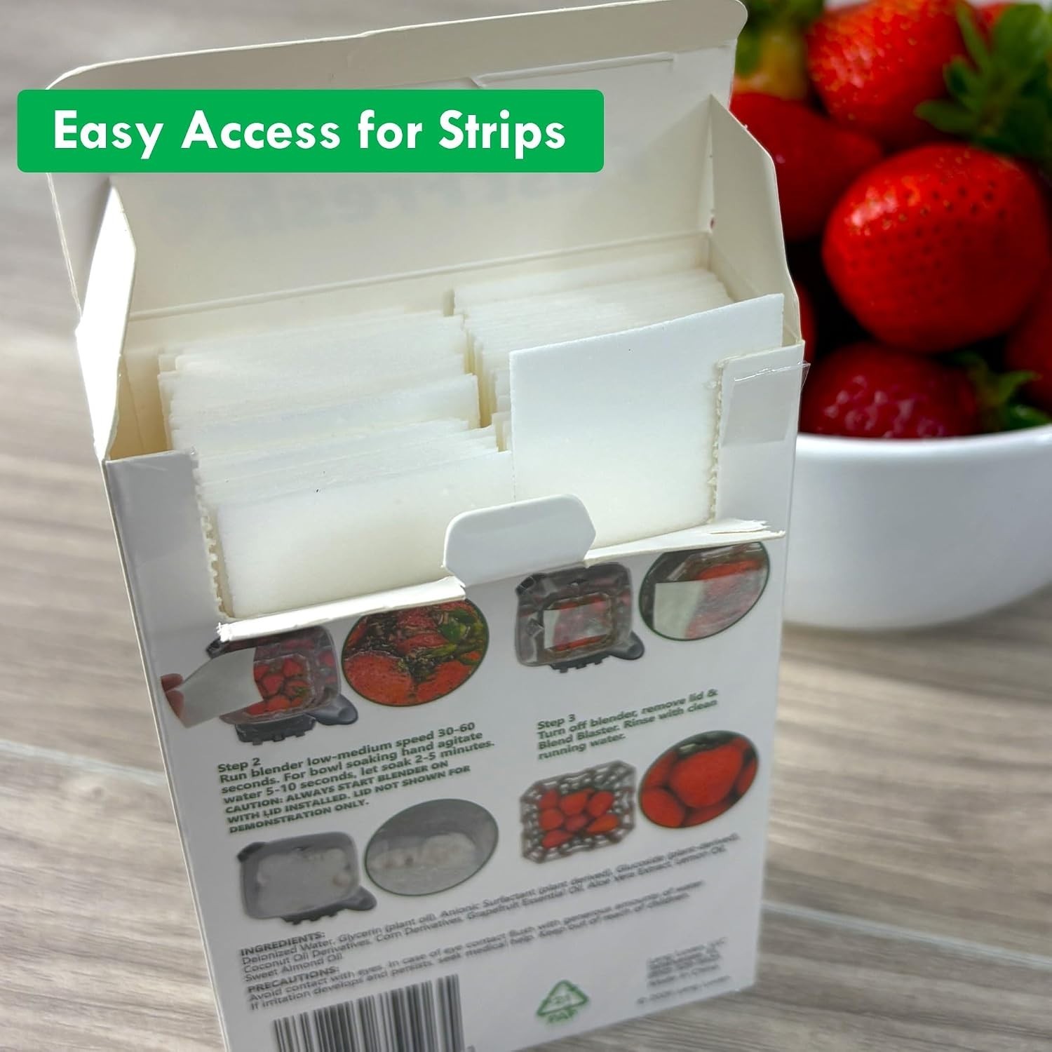 Fruit and Vegetable Wash Strips | Plant-Based, Food-Safe Produce Cleaner | Di…