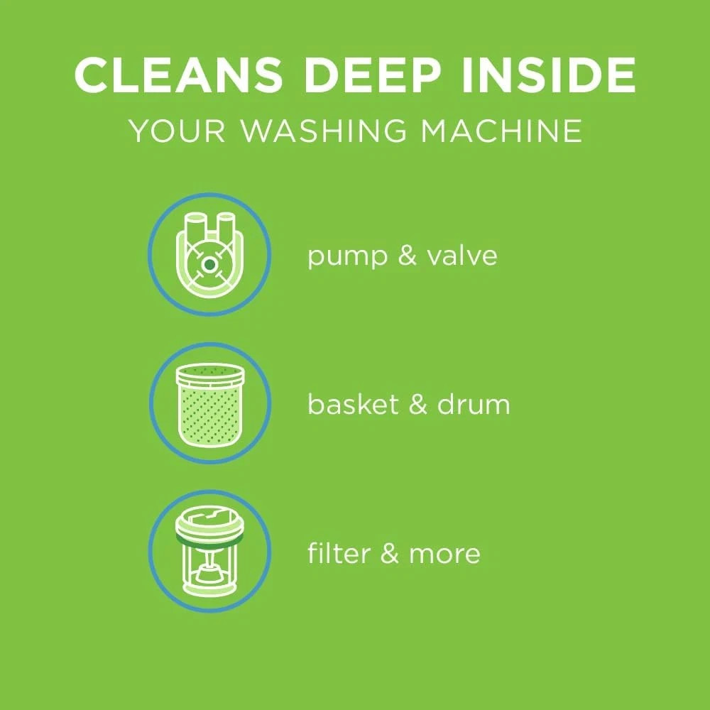 Affresh Washing Machine Cleaner, Cleans Front Load and Top Load Washers, Includi