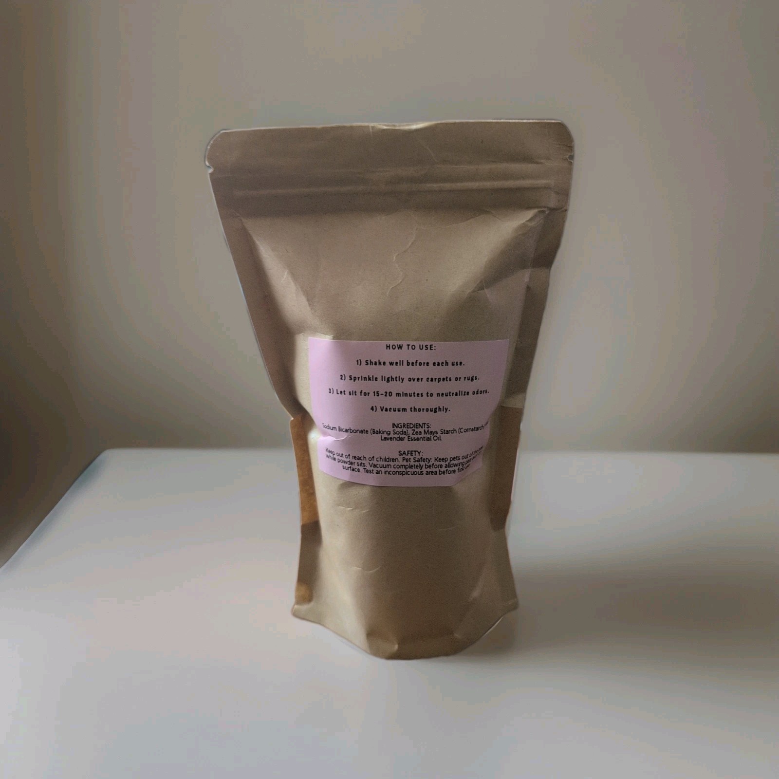 Lavender Carpet Refresher & Deodorizer Powder Pet friendly Non Toxic All Natural