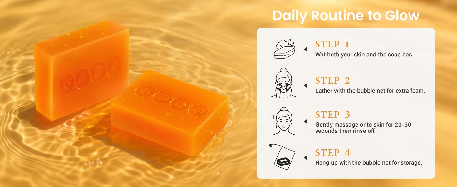 Turmeric Kojic Acid Soap for Dark Spots Remover – Facial Cleansing Bar with