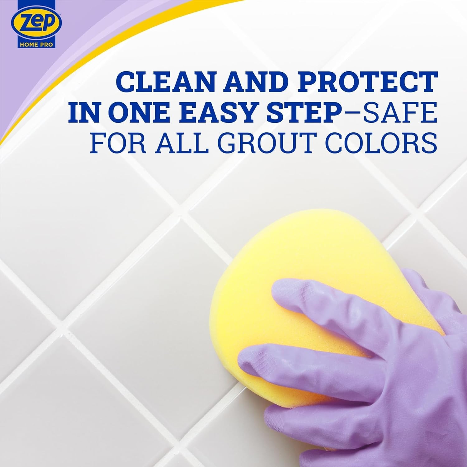 Zep Home Pro Foaming Grout Cleaner & Protectant, 32 Fl. OZ Tile Deep Clean Spray