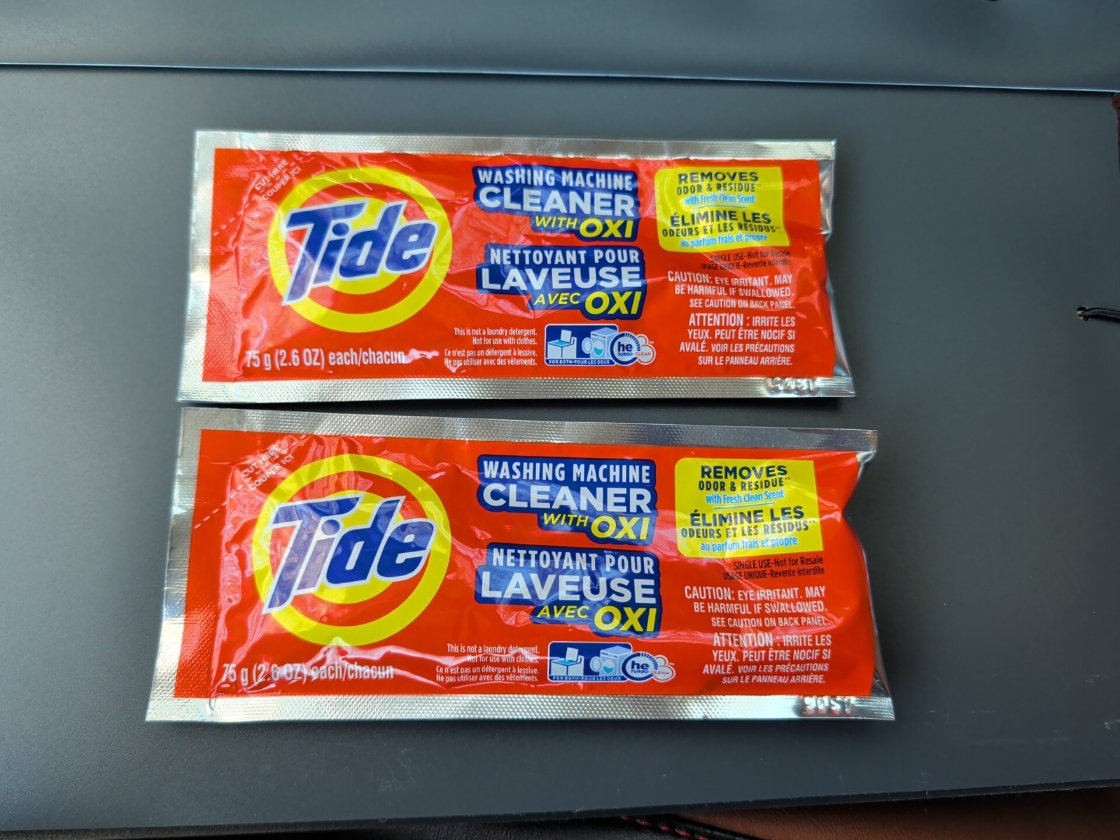 NEW Tide Washing Machine Cleaner Single Use Packet 2 Packets