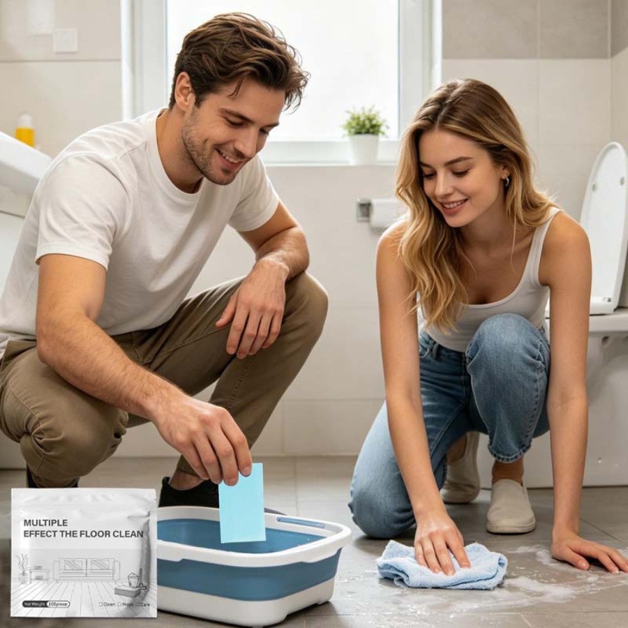 Multi-Surface Floor Cleaner Tablet, Multi-Effect Sheets for Wood Flooring US