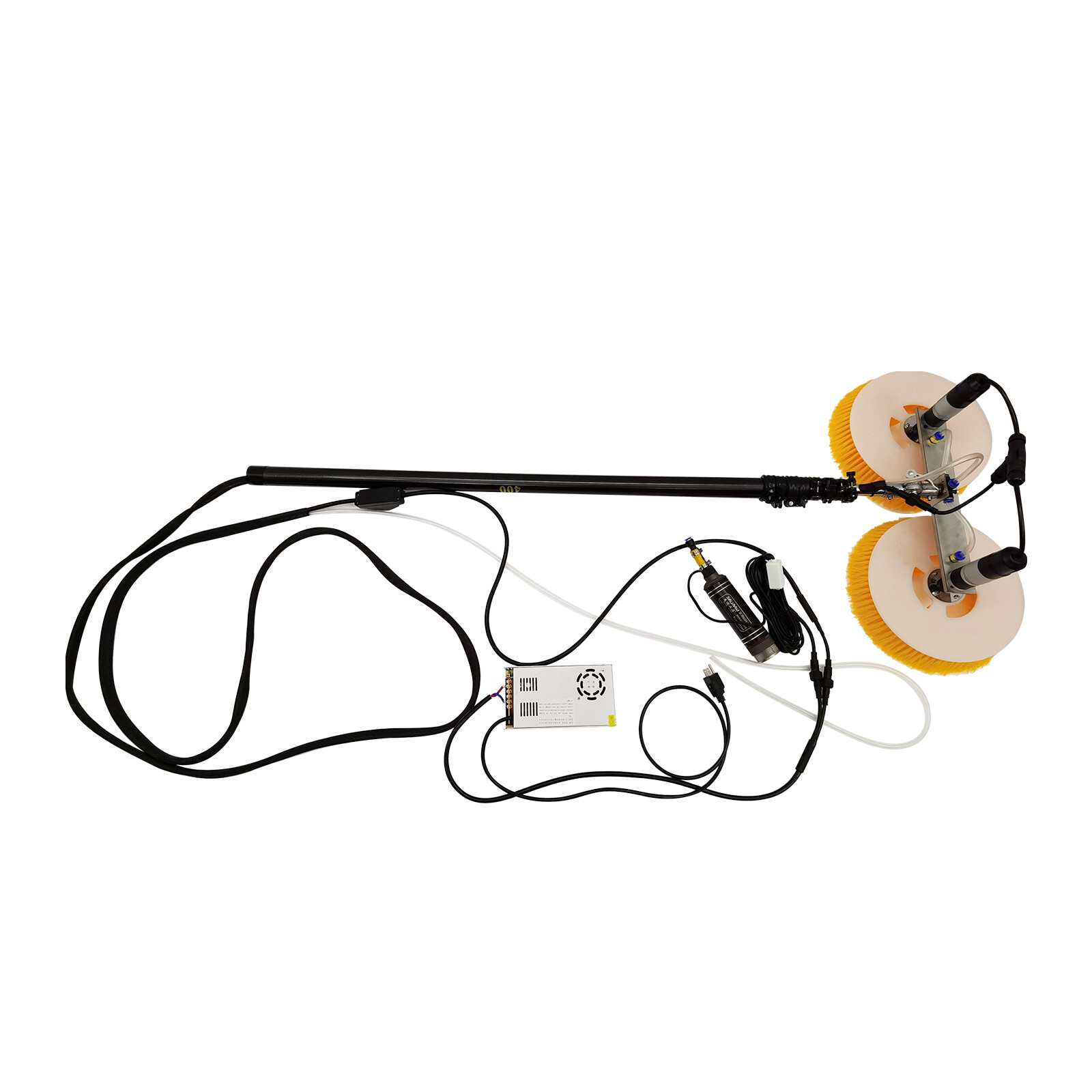 Electric Double Head Solar Photovoltaic Panel Cleaner Scrubbing Machine 110V