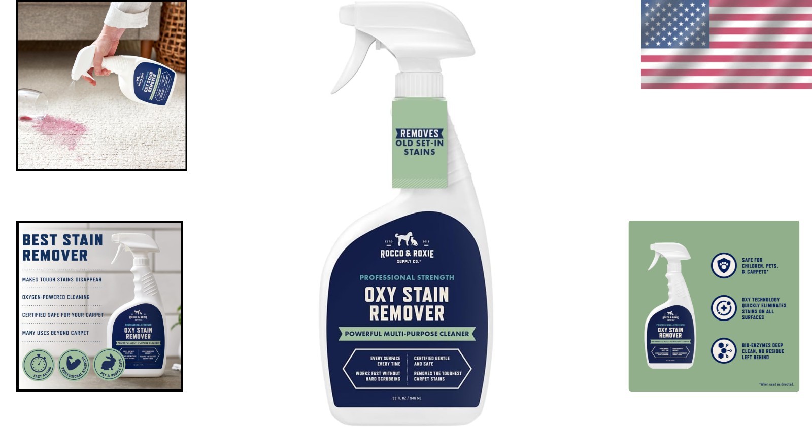 32 oz Rocco & Roxie Pet-Friendly Oxygen Stain Remover – Ideal for All Surfaces