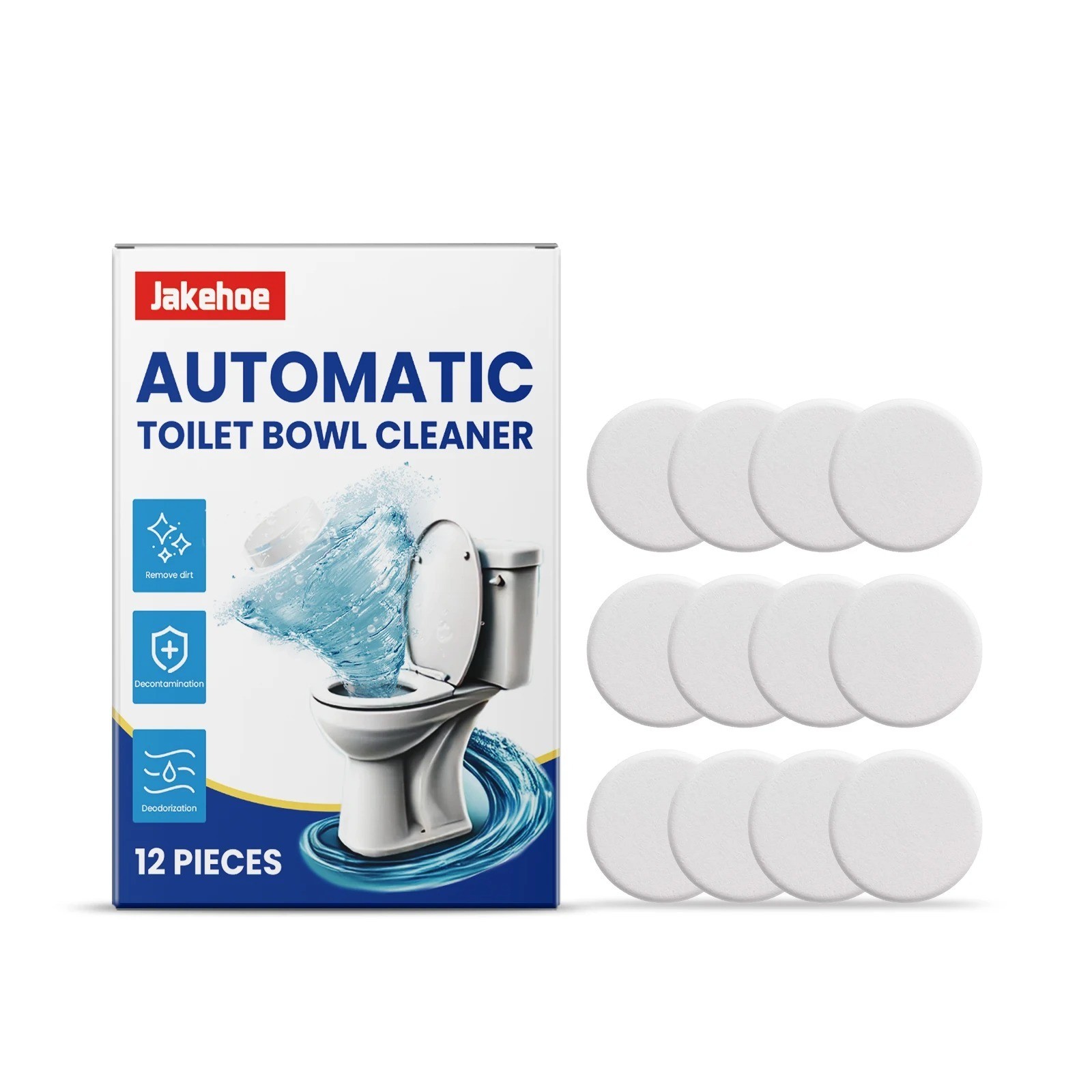 Disposable Toilet Bowl Cleaners (12-120 Tablets) Odor Eliminator, Fresh Scent