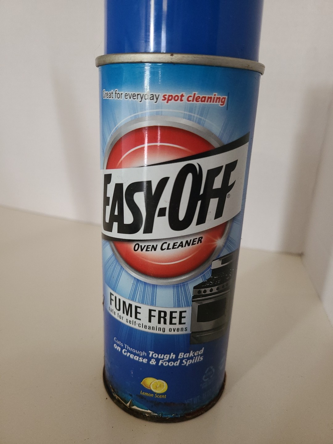 EASY-OFF Fume Free Oven Cleaner Aerosol Tough Baked On Lemon Scent 16oz. 90%full
