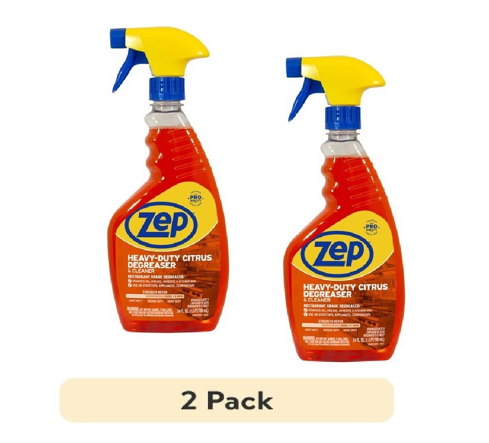 Zep Heavy-Duty Citrus Degreaser and Cleaner – 24 oz (Case of 2) ECZUCIT242