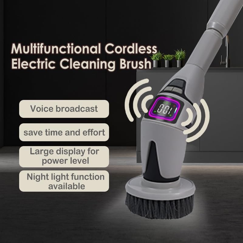 10 in 1 Electric Spin Scrubber, Bathroom Electric Cleaning Brush 10 Replaceme…