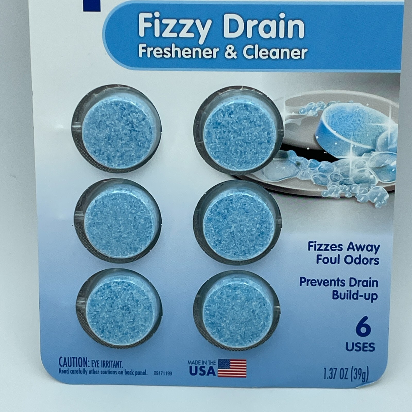 PLINK Fizzy Drain Cleaner Freshener Lemon Tablets 3 Pack 18 Uses USA NEW