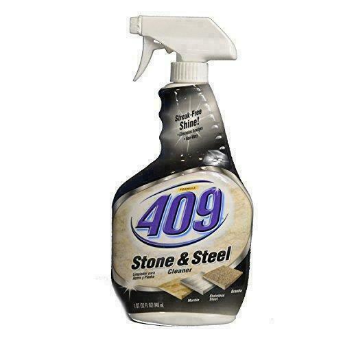 2 PACK Formula 409 Stone and Steel Cleaner, Spray Bottle, 32 Ounces