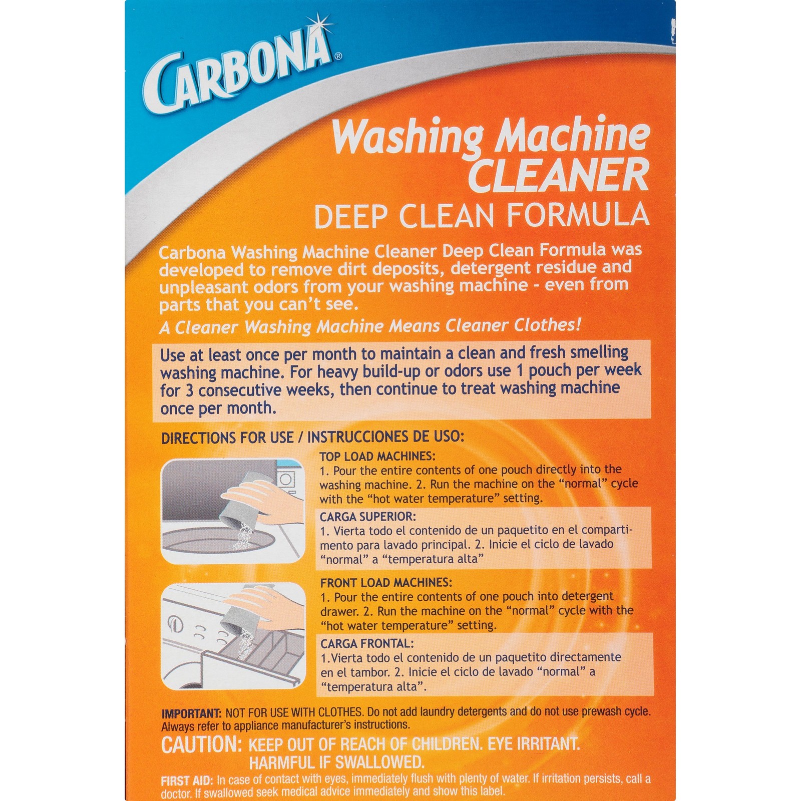 ® Washing Machine Cleaner | Eliminates Odor & Residue | 3 Count, 1 Pack