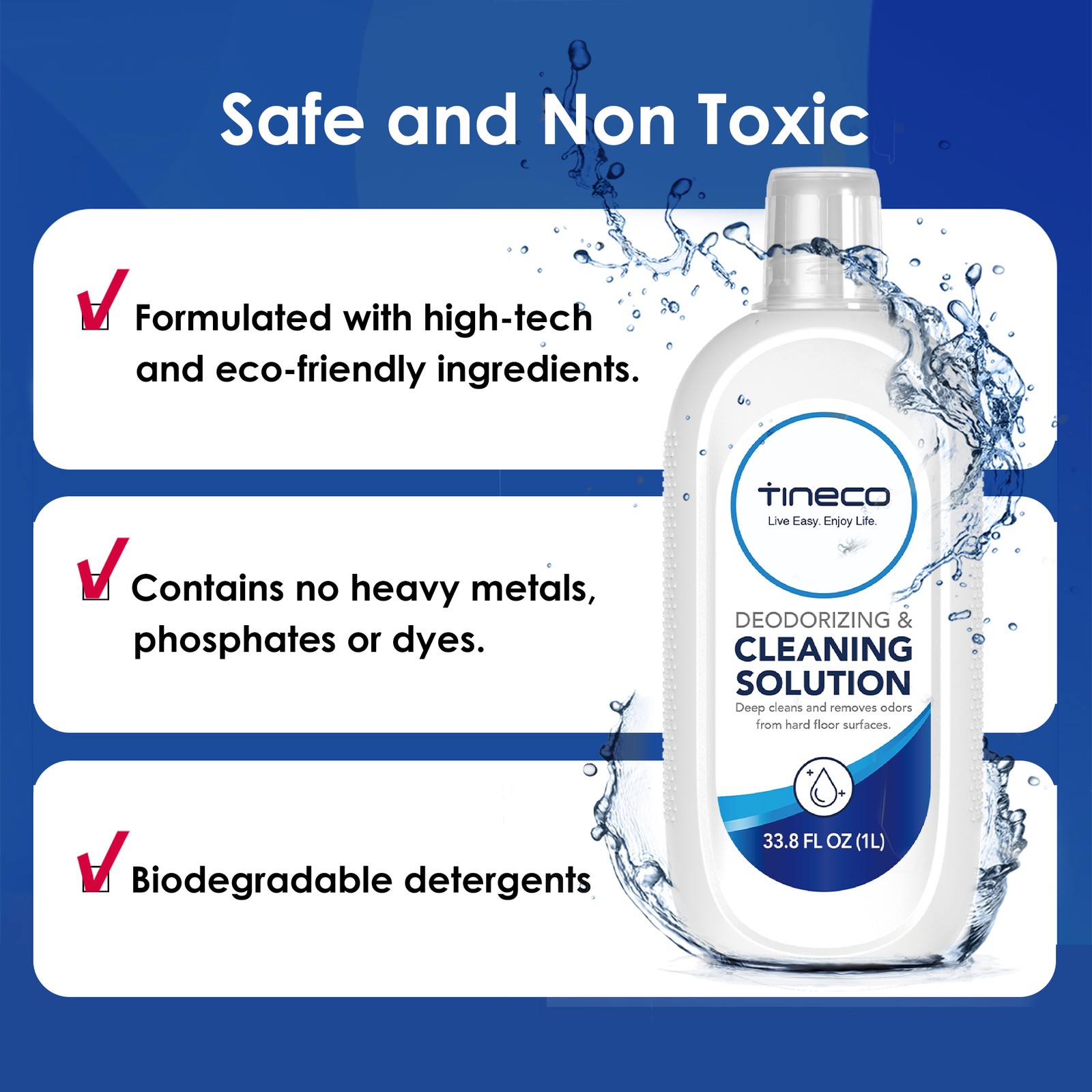 Tineco Floor Cleaning Solution 2L (33.8 OZ*2) for FLOOR ONE Series