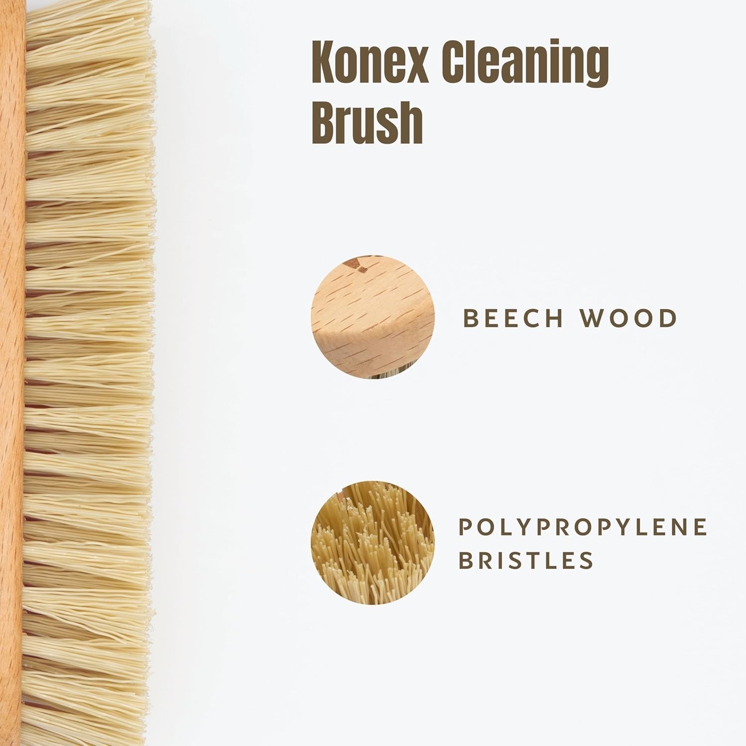 Lightweight Multi-Surface Cleaning Brush with Angled Bristles – Easy Grip Design