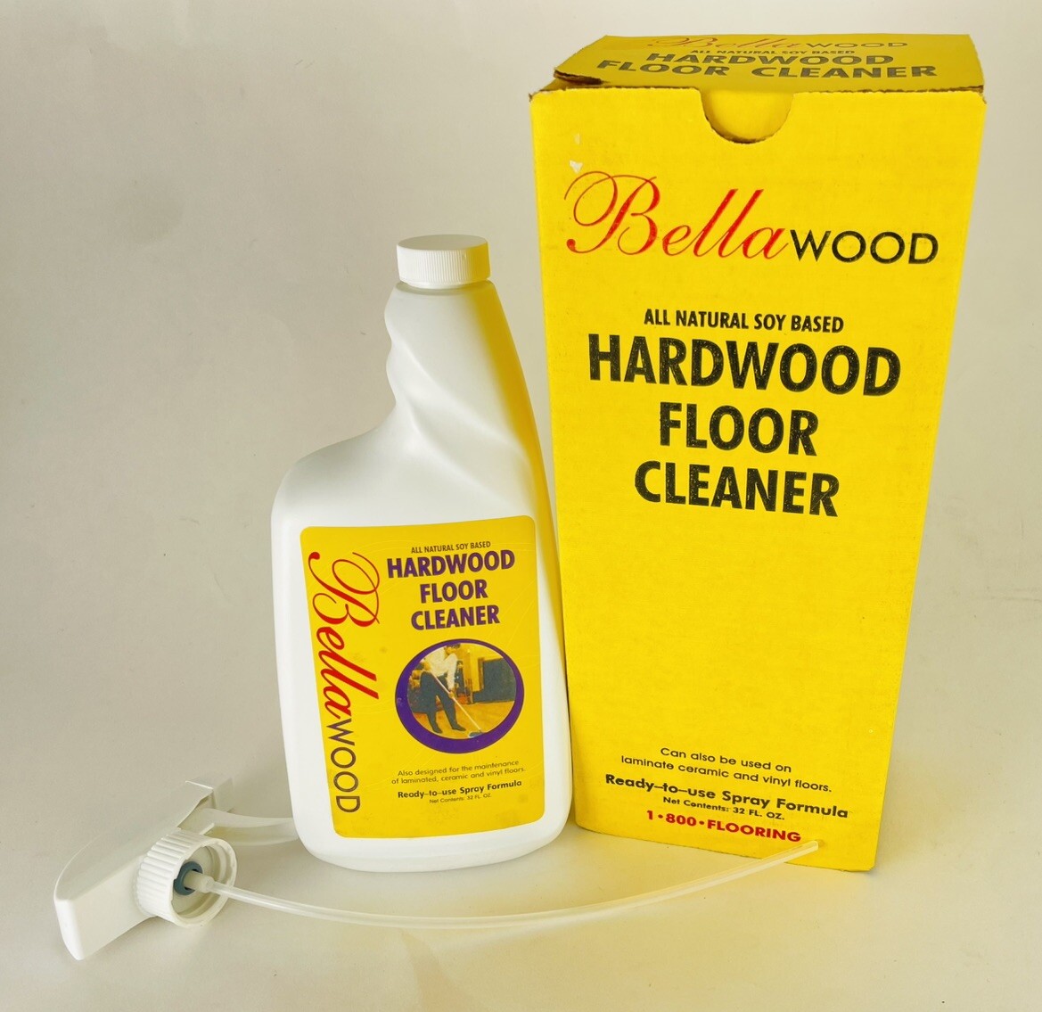 Bellawood Hardwood Floor Cleaner Ready To Use Spray With Pump, 32 Oz