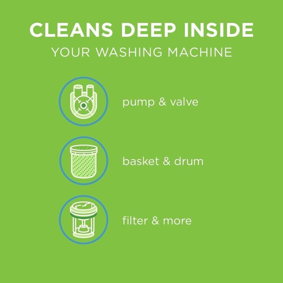 Affresh Washing Machine Cleaner, 6 Month Supply, Cleans Front Load and Top Load