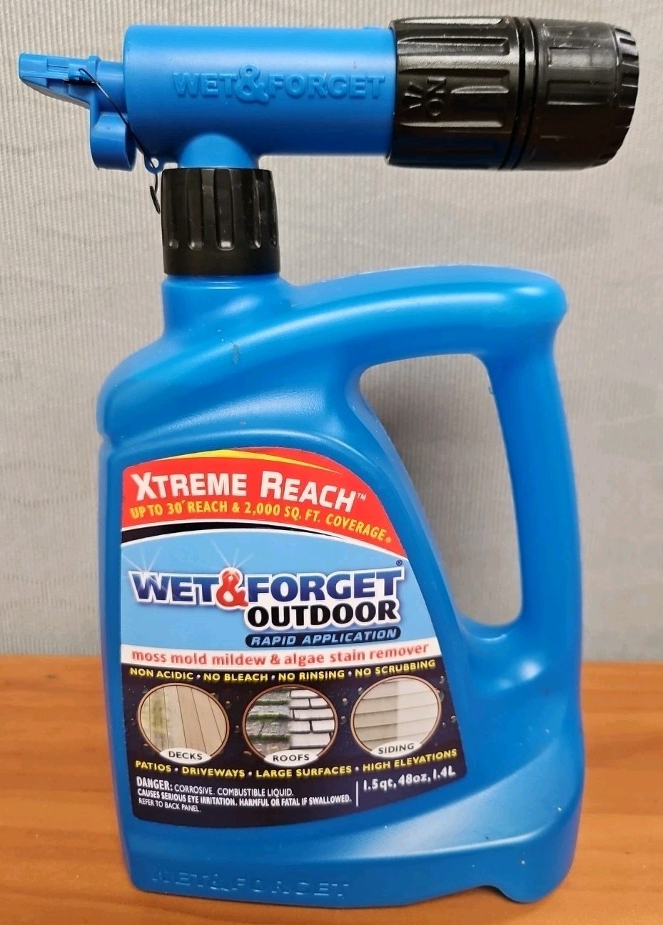 Wet & Forget Outdoor, Mold & Mildew Hose End Stain Remover, 48 oz. Full Bottle