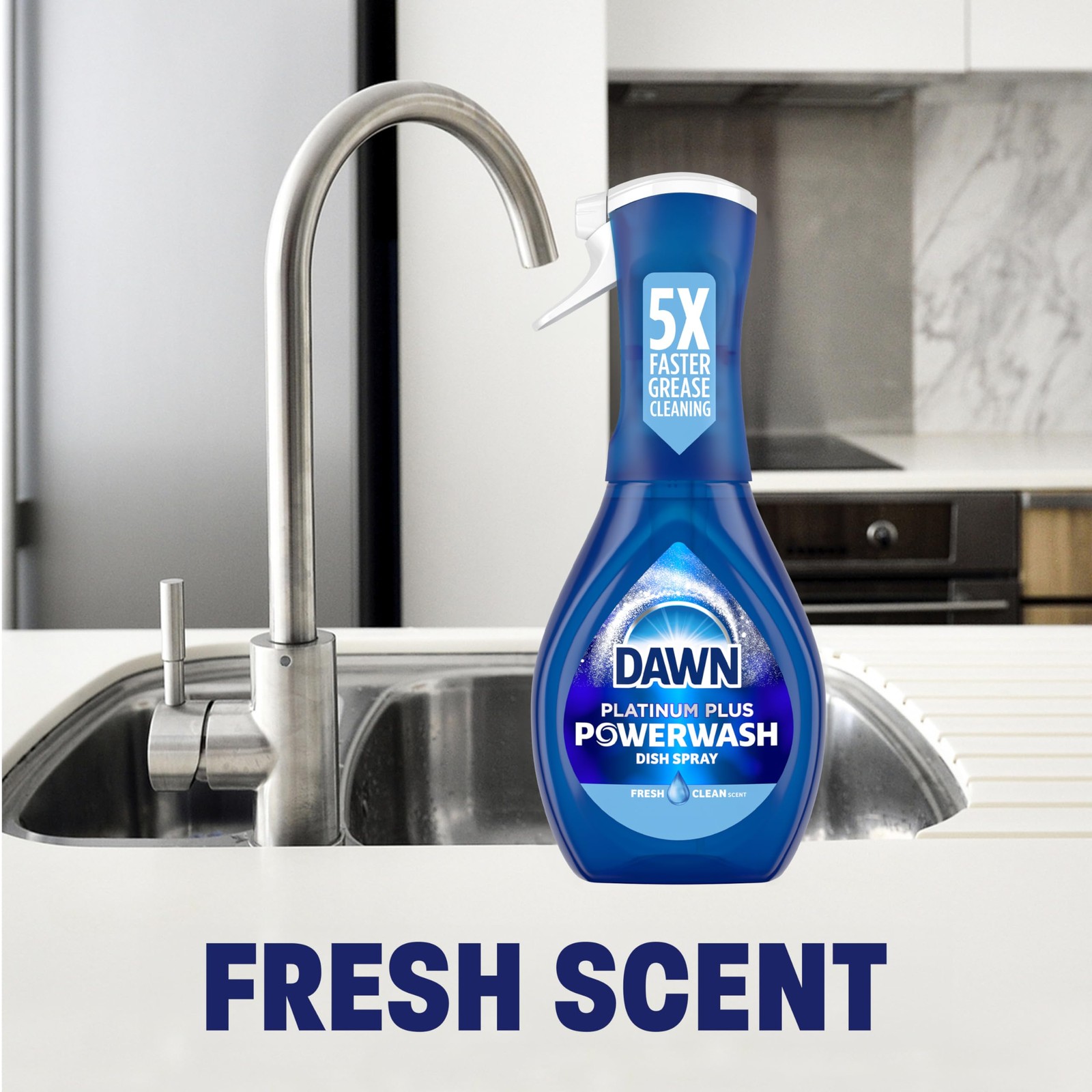 Dawn Platinum Powerwash Dish Spray, Soap, 16 Fl Oz (Pack of 1), ash
