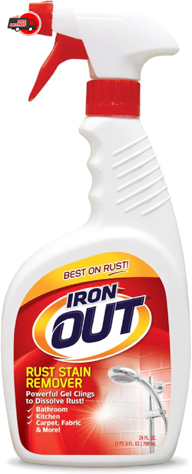 Rust Stain Remover Spray Gel, Remove Rust Stains in Bathrooms, Kitchens, Laundry