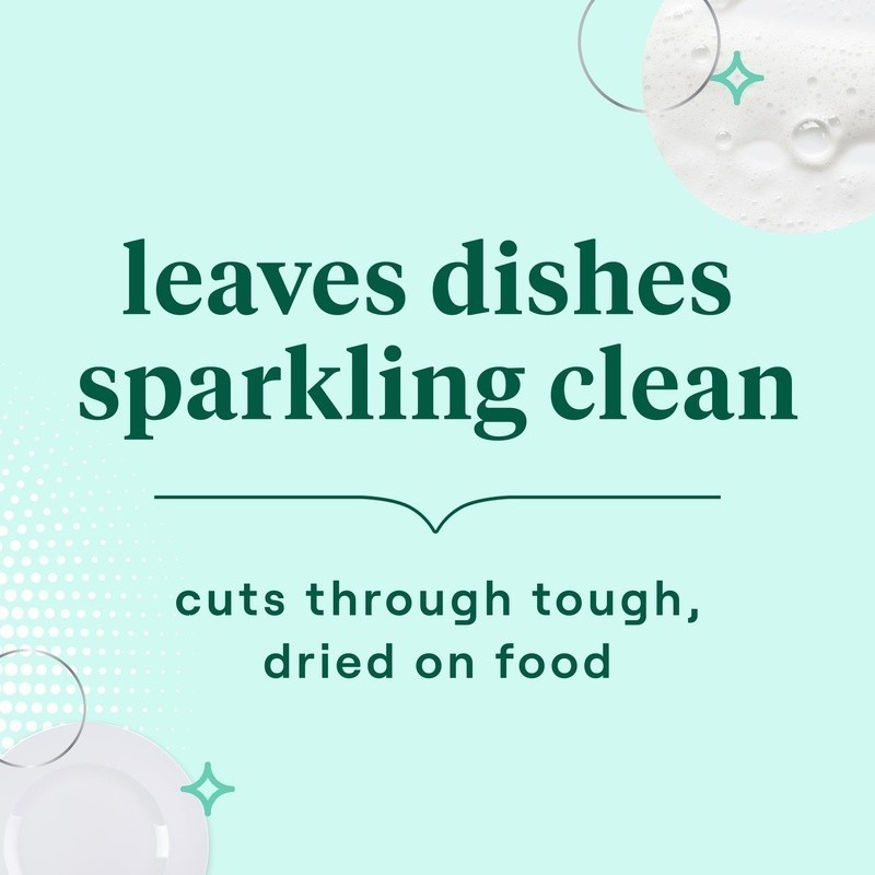 Plant-Based Liquid Dish Soap Clementine Zest Lemongrass Grease Fighter 19oz New