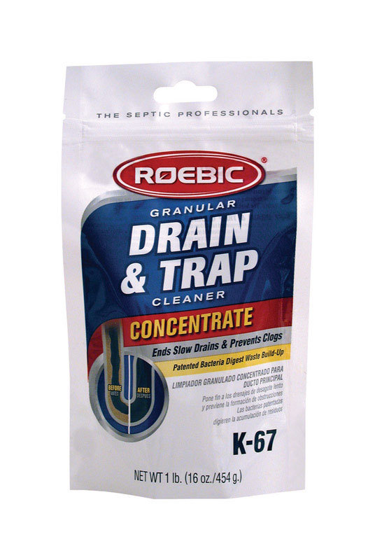 6 Pack Roebic K-67 Granular Drain & Trap Cleaner 1 lb.
