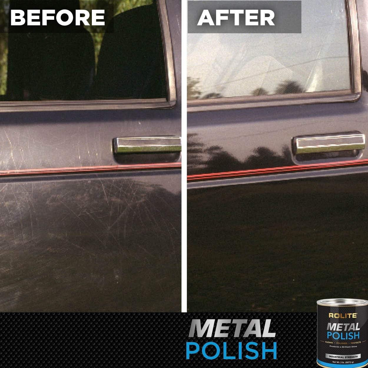 Metal Polish Paste, 4.5 Oz, Industrial Strength Scratch Remover & Cleaner for…