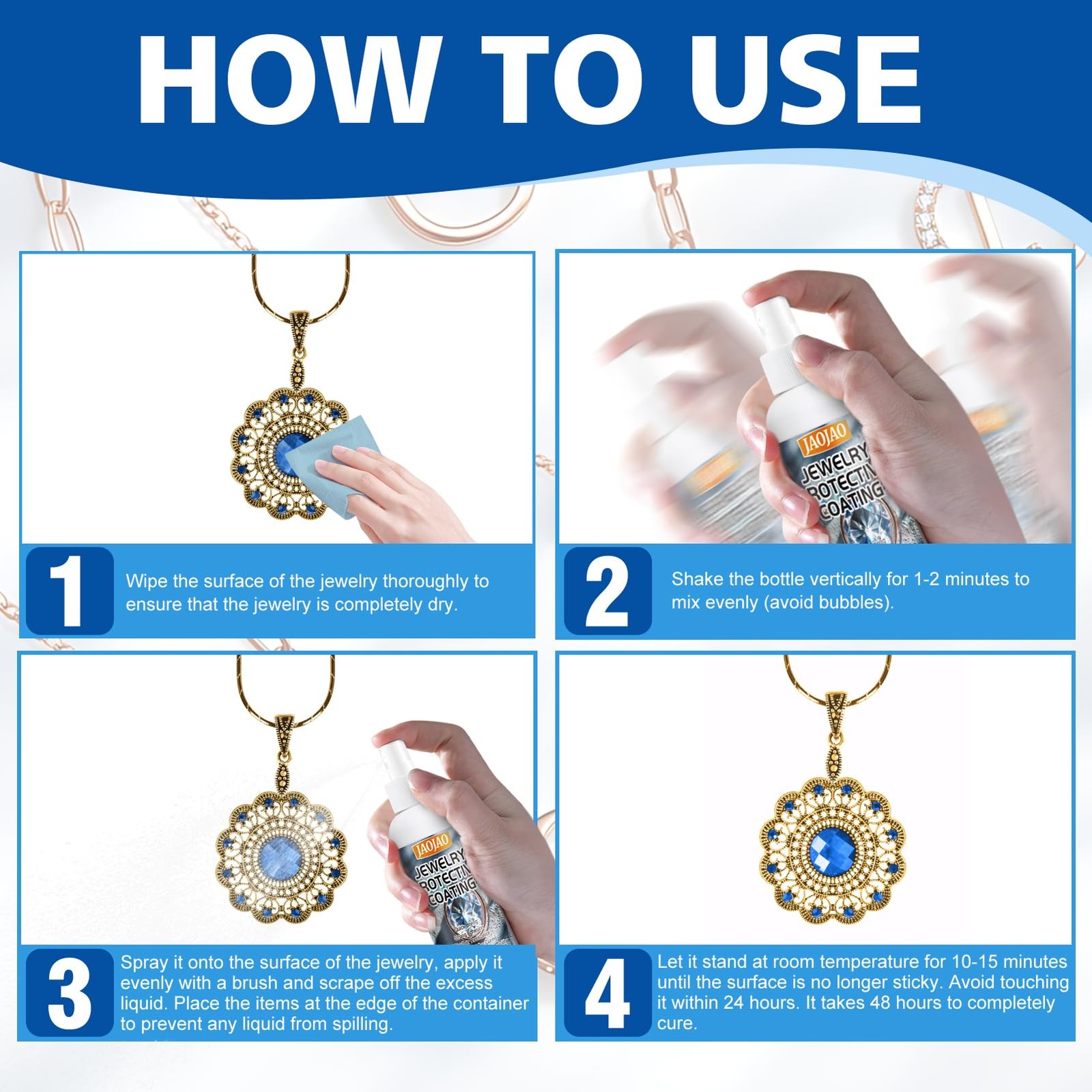 Jewelry Protective Coating, Jewelry Sealant Protective Coating for Metal Fast…