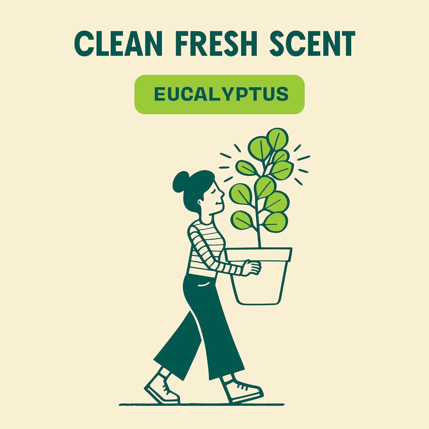 Natural Eucalyptus Scented Cleaning Vinegar Wipes – 210 Count Eco-Friendly Pack