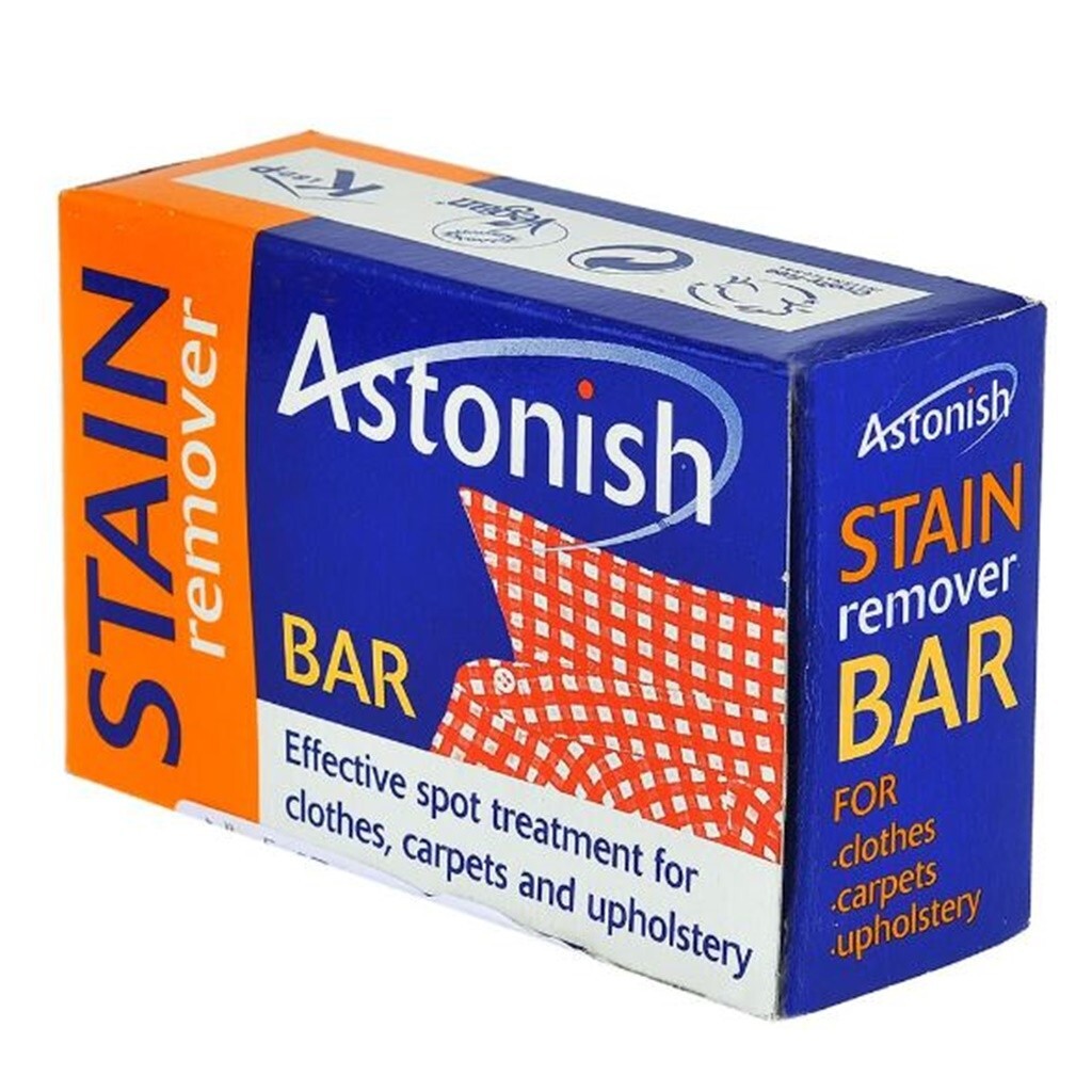3x Astonish Stain Remover Bar Clothes Carpet Upholstery Pre Laundry Fabric 75g.
