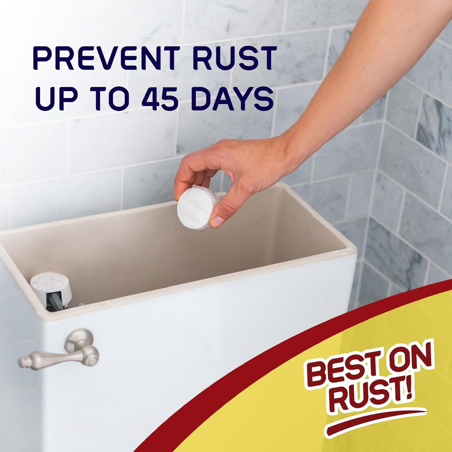 Iron Out Automatic Toilet Bowl Cleaner Tablets 6 Count Prevent Rust Stains