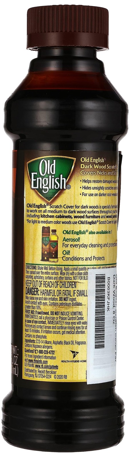 Scratch Cover for Dark Woods – 8oz Wood Polish Repair Solution