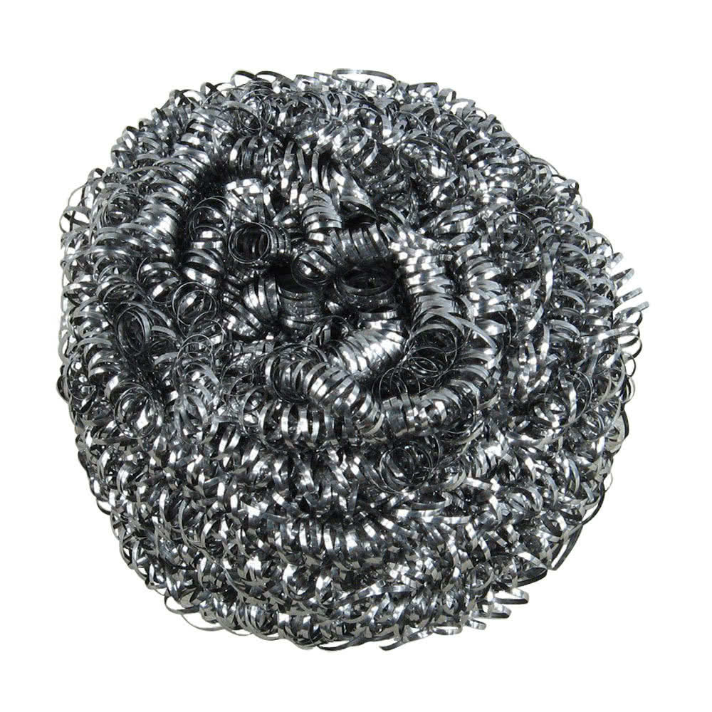 STAINLESS STEEL SCRUBBING/SCOURING PADS STANDARD WEIGHT ((12 EACH PER PACK))