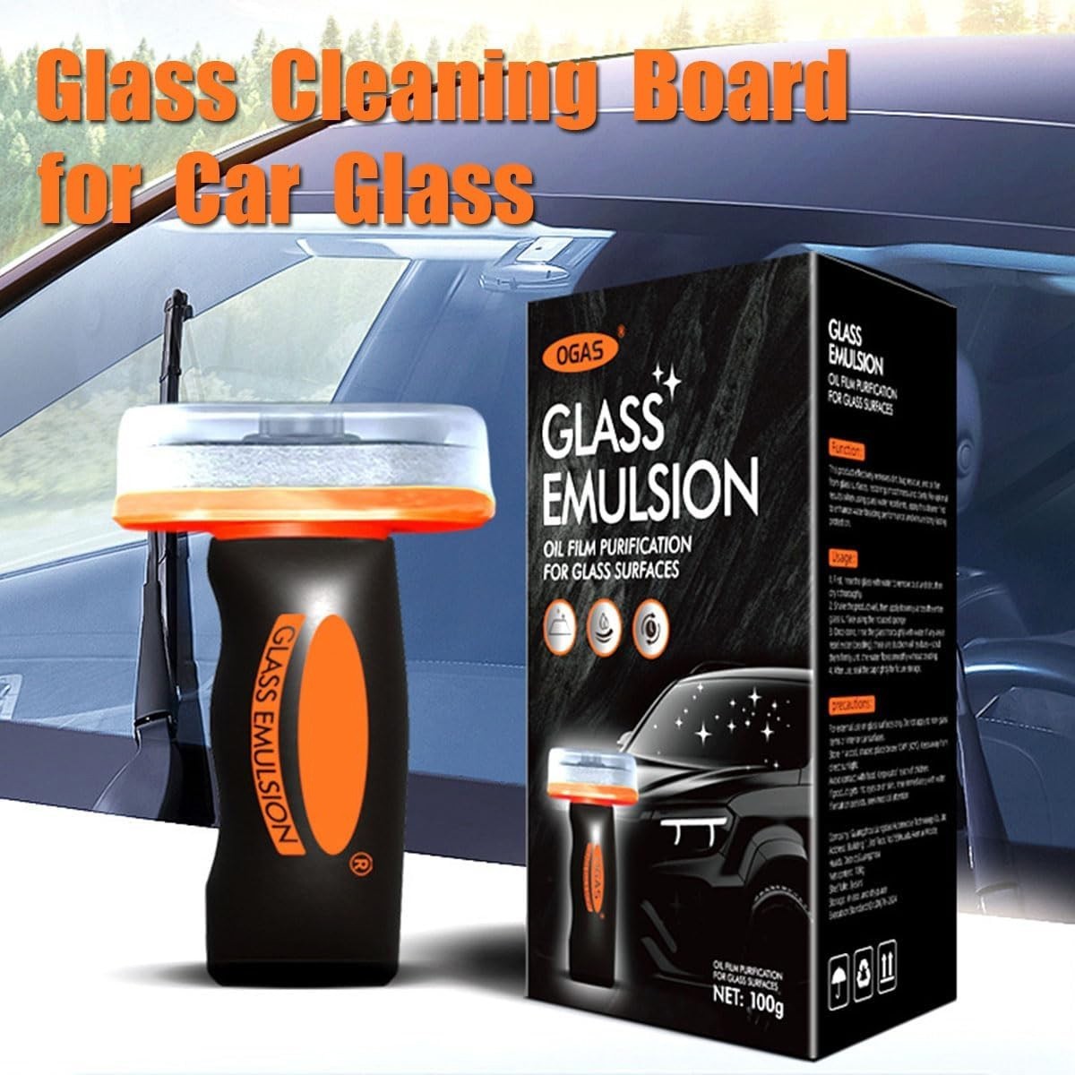 1PCS Automotive Oilfilm,Qifor Car Oil Film Cleaner,Glass Guard, Glass Cleaner