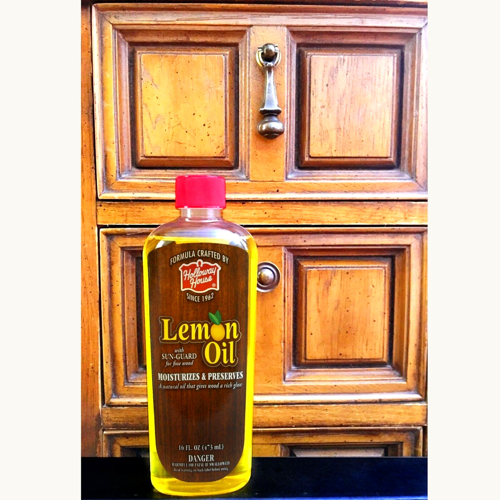 Holloway House Aceite de Limón Revitalizante para Muebles de Madera Fina 16 oz