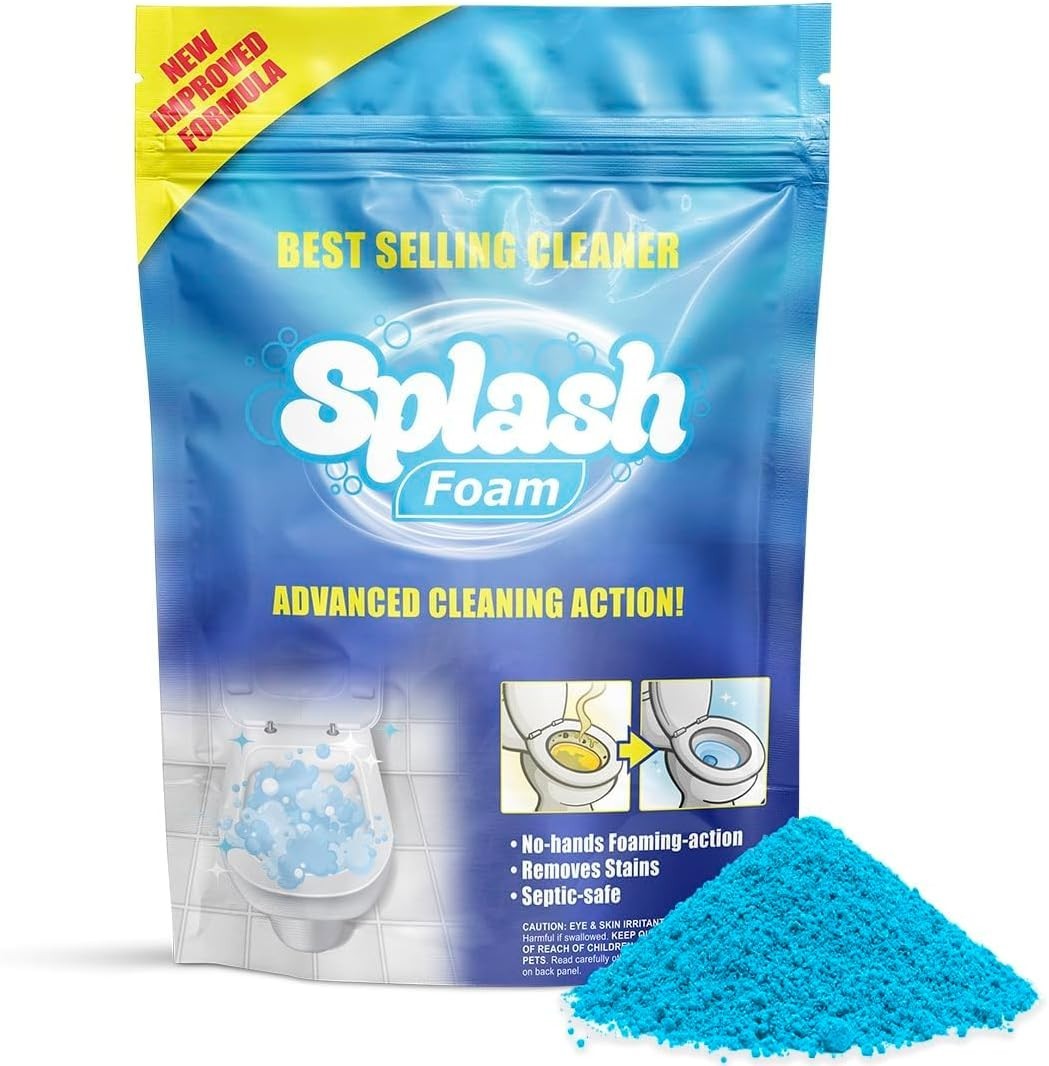 Self-Activating Toilet Cleaner Foaming Powder – 14 oz, Minimal Scrubbing Needed