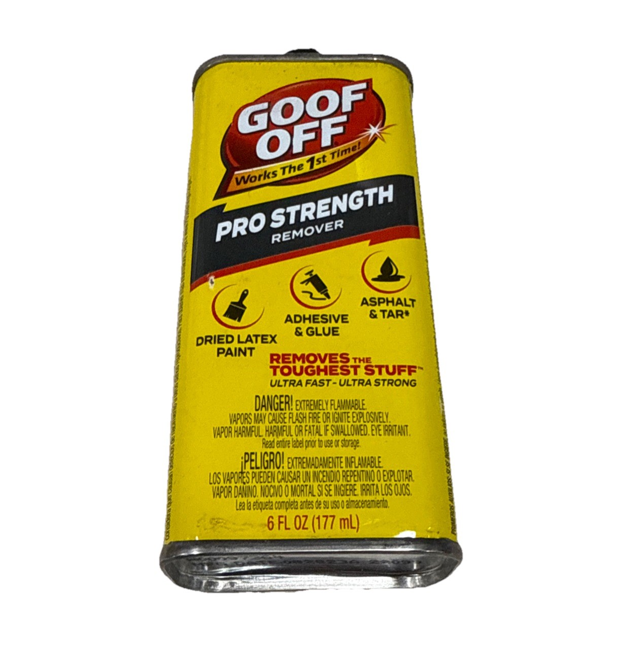 (6 Pack) Goof Off Professional Strength Latex Paint & Adhesive Remover 6 Oz Each