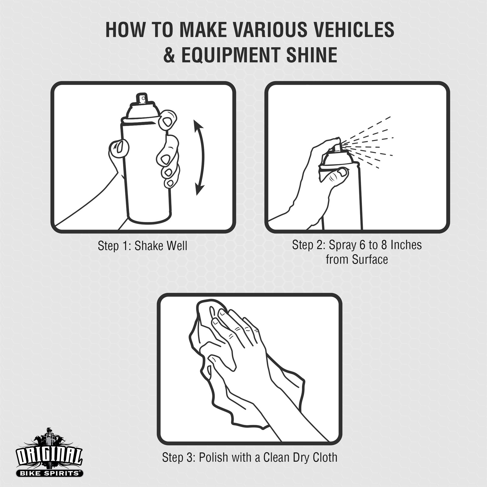 Original Bike Spirits Cleaner and Polish – 14 oz (Case of 12) – 1039615