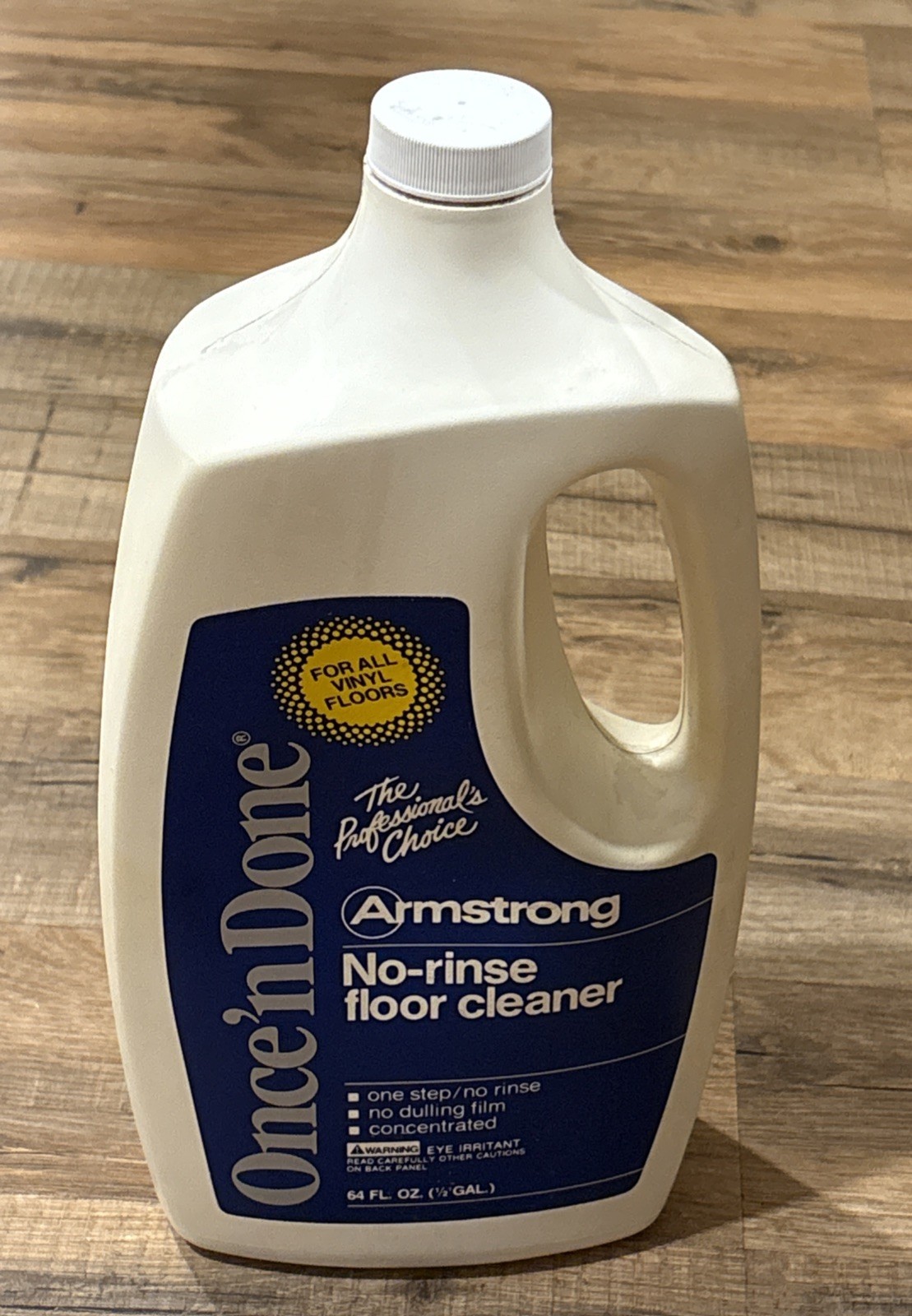 Armstrong Once ‘N Done No Rinse Vinyl Floors Cleaner Concentrate 64oz 50%