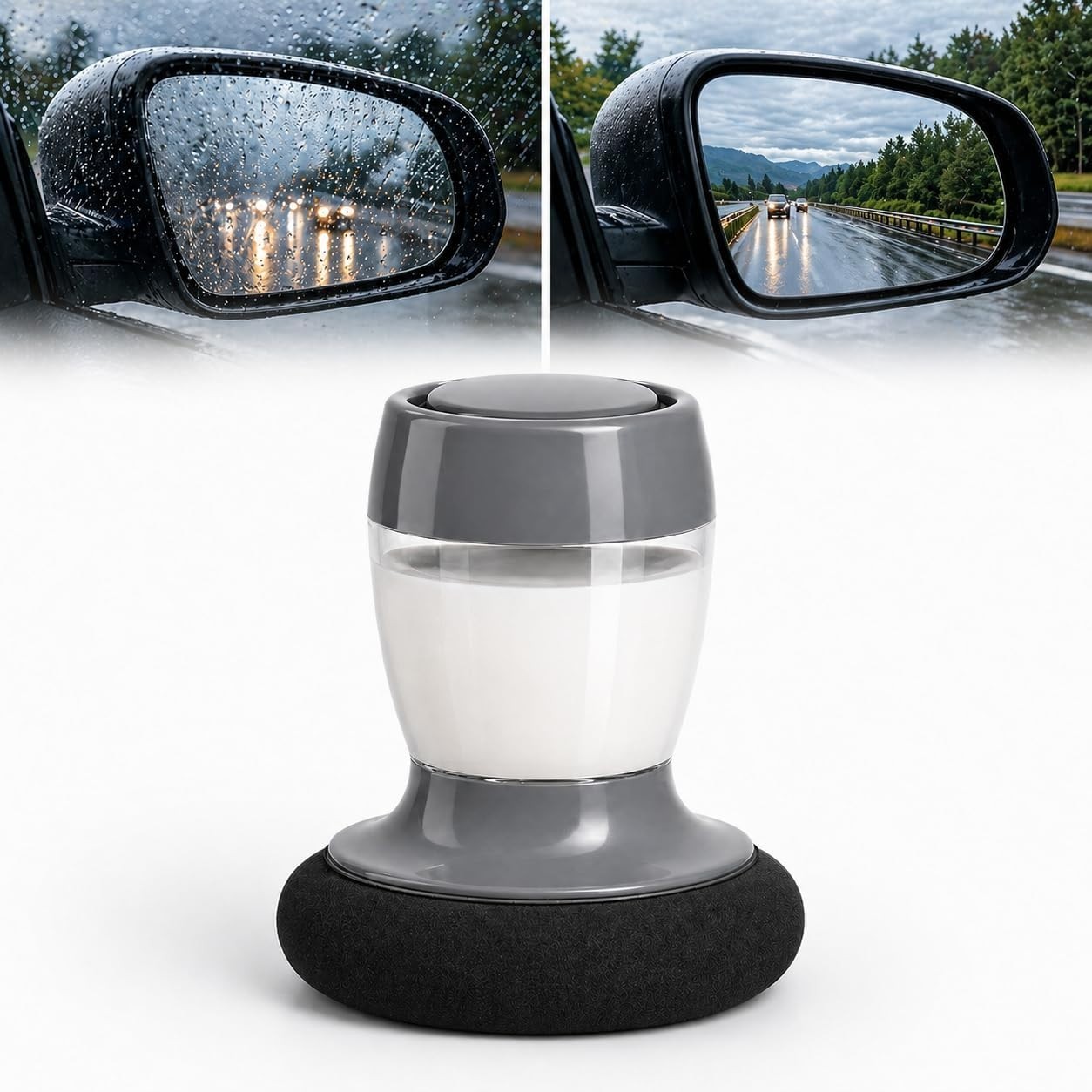 Luxury 2-in-1 Windshield Cleaner with Built-in Reservoir for Crystal Clarity