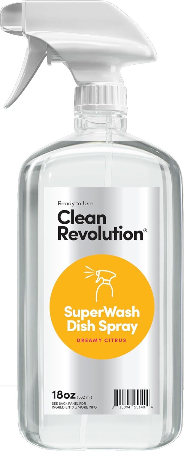 Dish Spray, Powerful Formula Cuts through Grease, Compatible with Dawn Powerwash