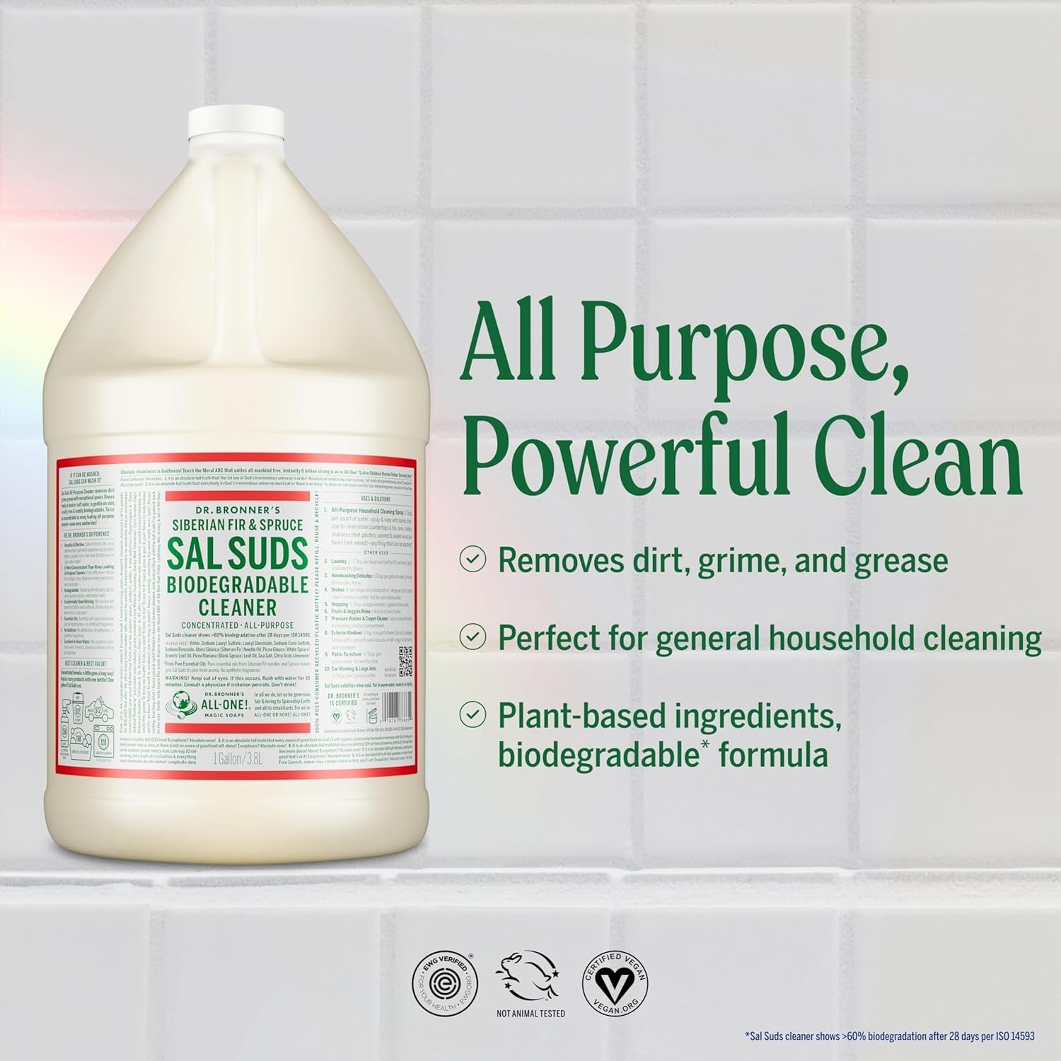 Dr. Bronner – Sal Suds Biodegradable Cleaner Detergent( Floors, Laundry & Dish)