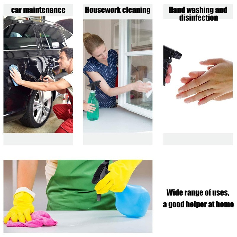 Bulk Plastic Trigger Spray Bottle 16 oz Heavy Duty Chemical Resistant Sprayer