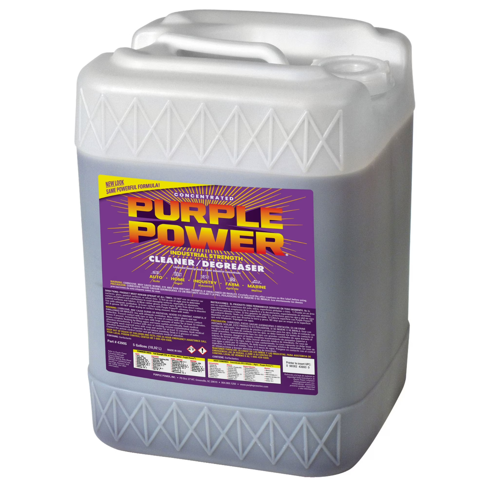 Purple Power Industrial Strength Cleaner and Degreaser, 5 Gallon x 2 pack