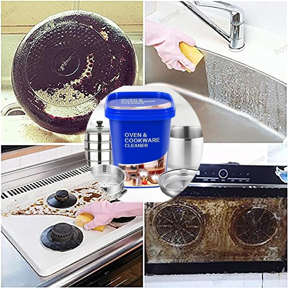 Cookware Cleaning Paste Stainless Steel Pot Pan Kitchen Cleaner Detergent US