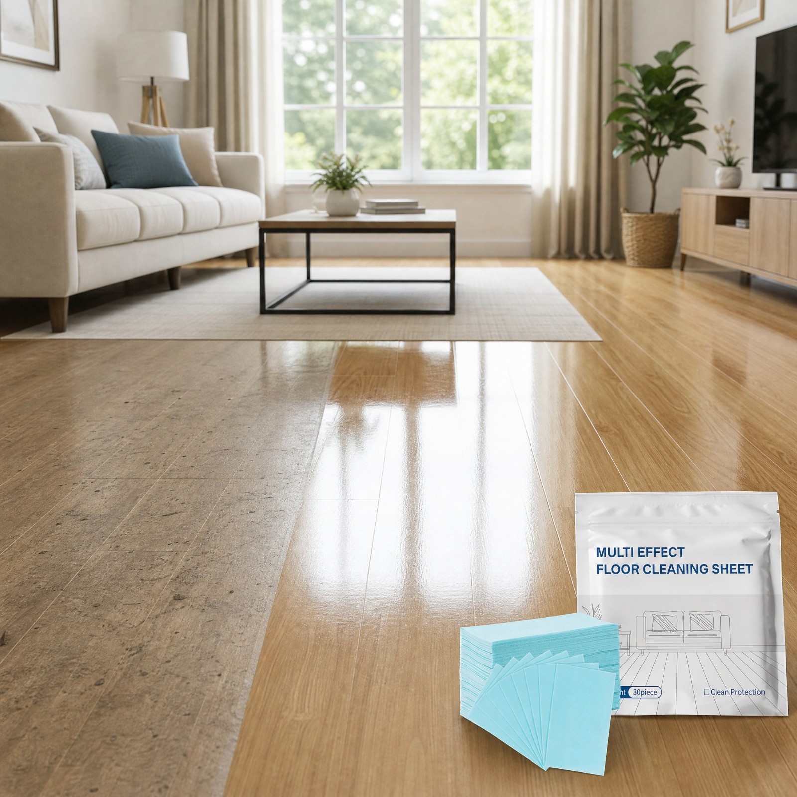 100Pcs Multi-Effect Floor Clean Floor Cleaning Tablets For Home Kitchen