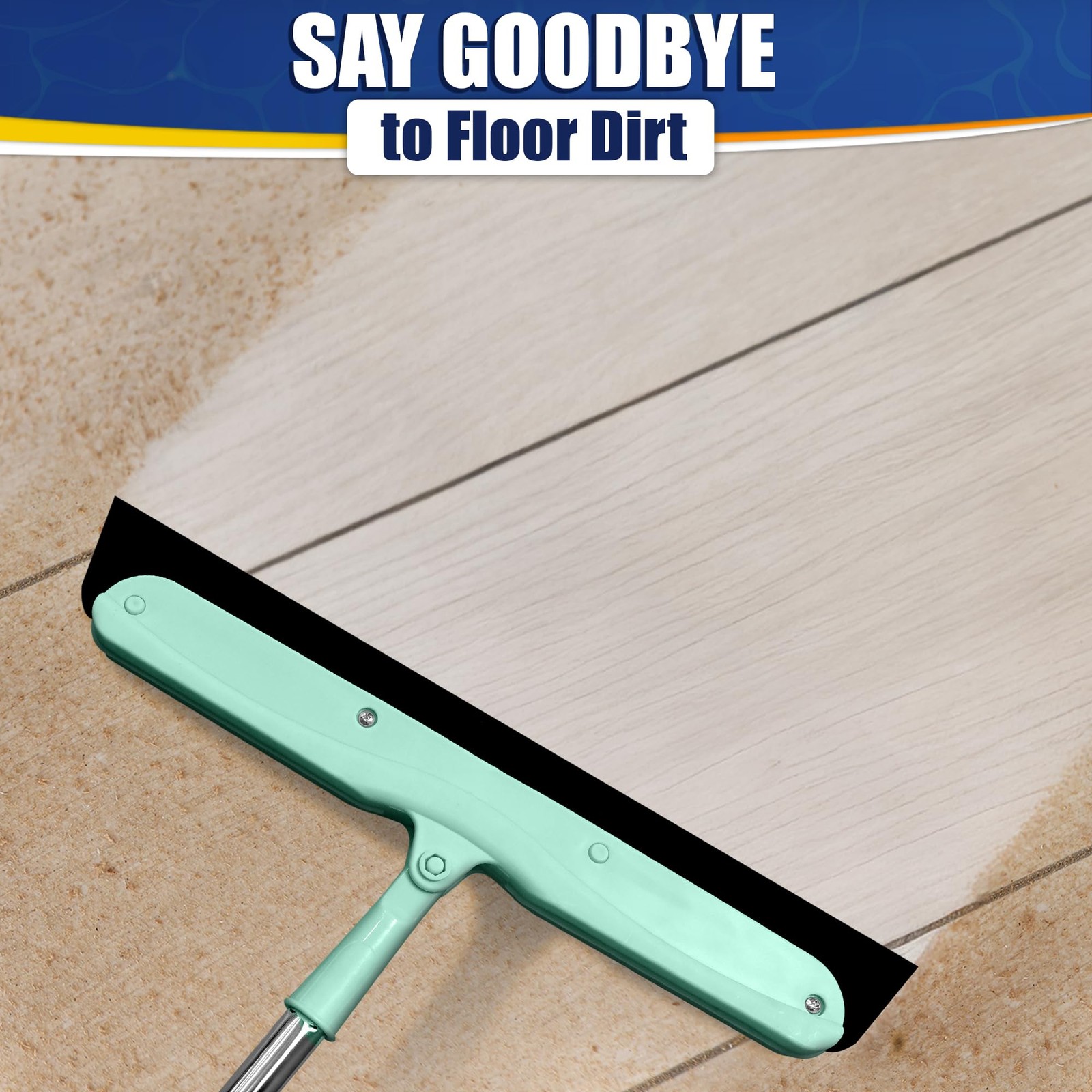 Floor Squeegee – 34.5″ Telescoping Squeegee for Window Cleaning with Durable …