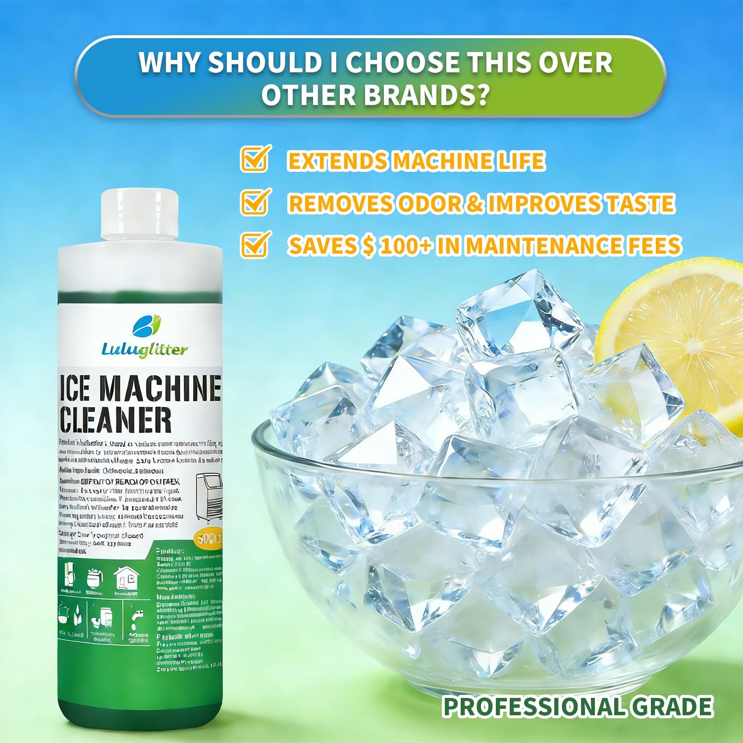 fl oz Ice Machine Cleaner and Descaler Compatible with Major Brands