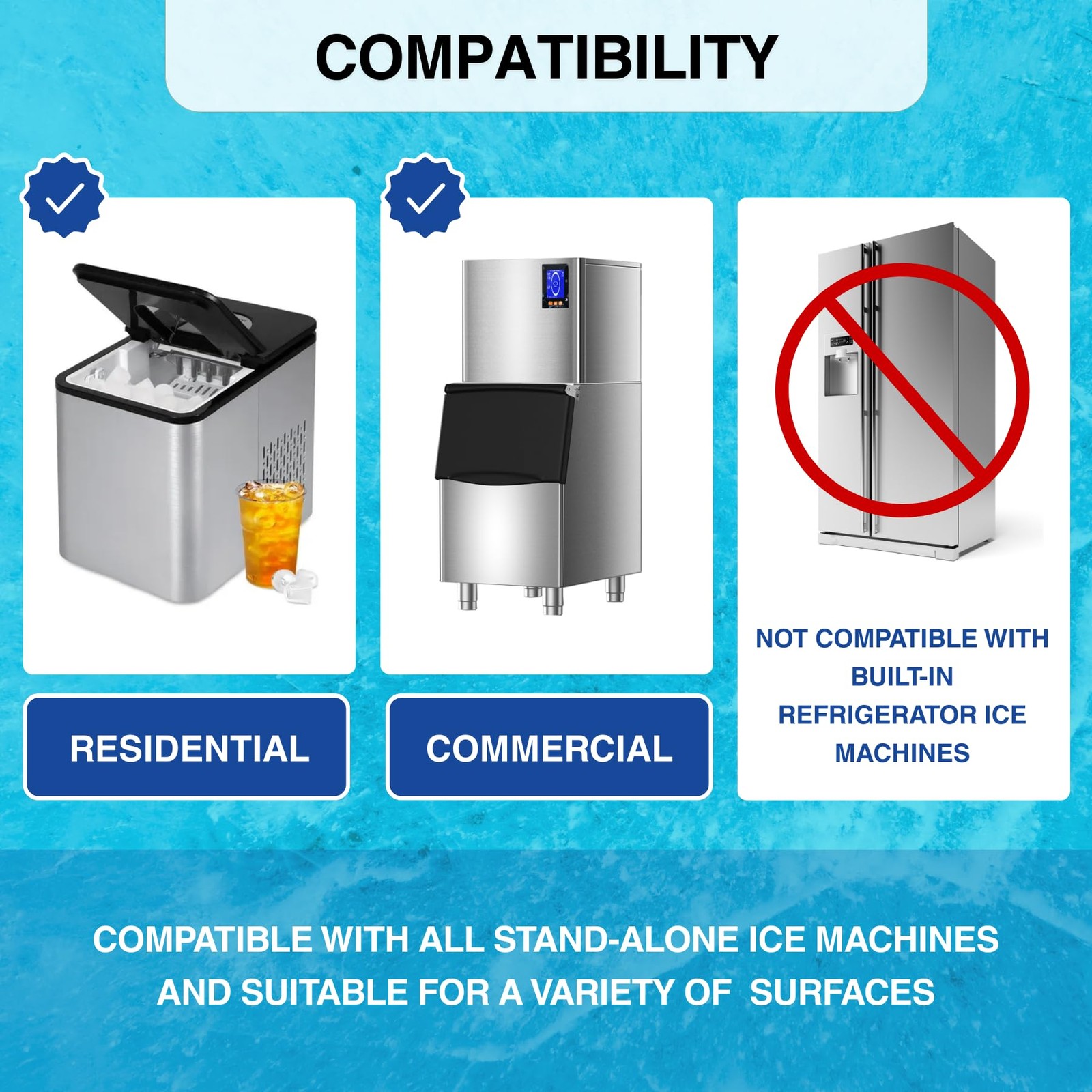 Ice Maker Cleaner , Cleaning and Descaler for Countertop and Home Ice Machine…