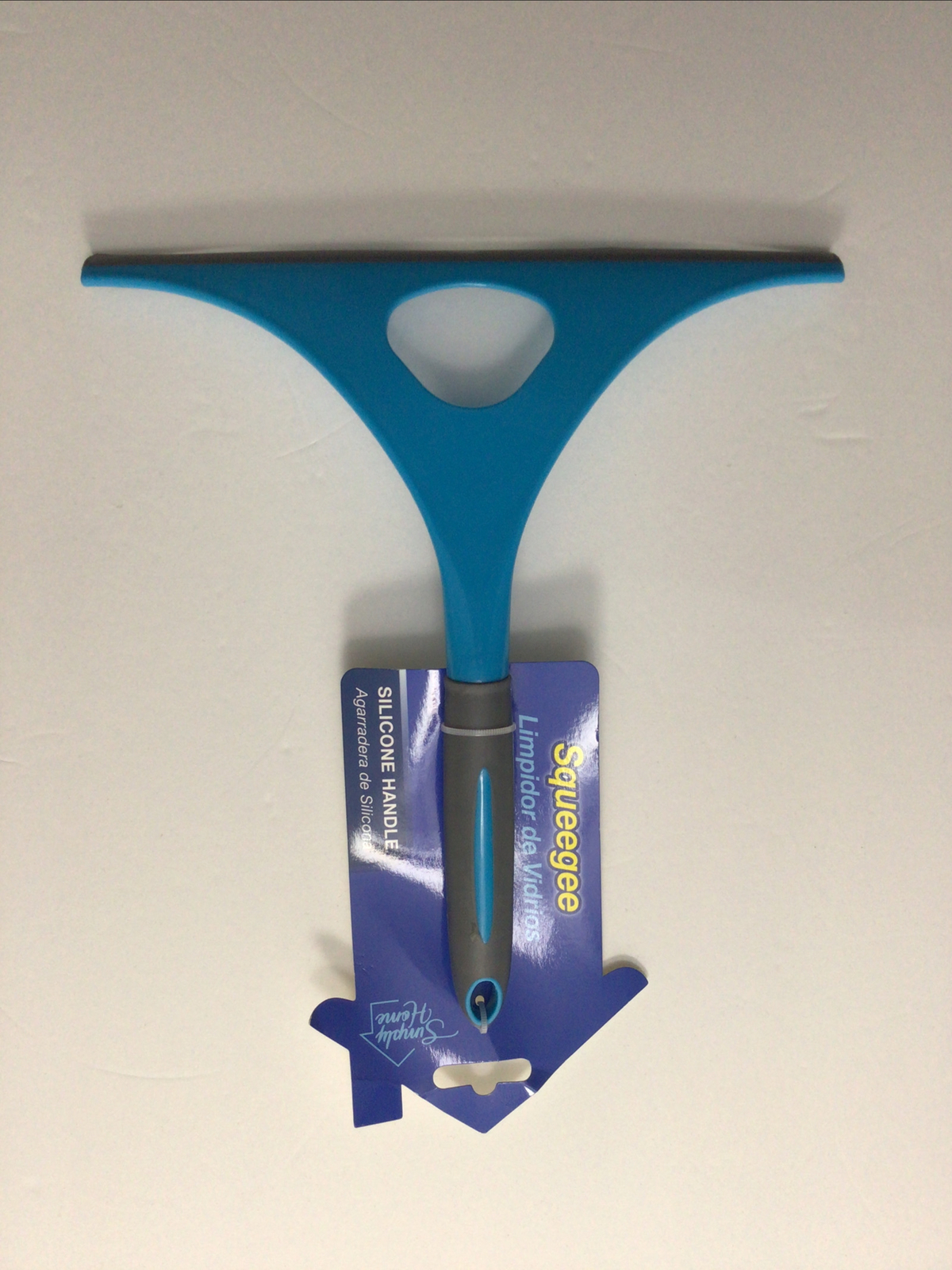 1 PC 9.5 INCHES ALL PURPOSE SILICONE HANDLE WINDOW WIPER SQUEEGEE 3 COLOR OPTION