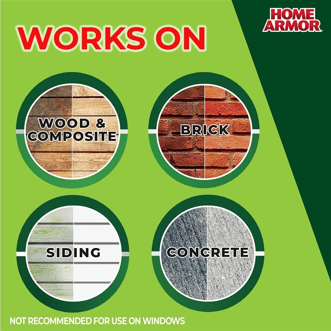 Home Armor Power Clean Wand Outdoor Cleaning System Blasts Mold Mildew Algae